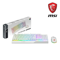 (現貨)MSI微星 GK30 COMBO WHITE TC電競有線鍵盤滑鼠組