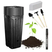 Deep Plant Nursery Pots With Drainage Hole Big Garden Containers For Plants Outdoor 20 Pcs Plant Containers Outdoor And Indoor