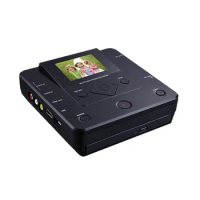 Home use portable AV IN CD burner machine vhs player with 2.8 inch lcd play screen