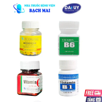 Sản phẩm nhất Set 10 lọ Vitamin B1, Vitamin B6, Vitamin C Berberin - Bổ sung vitamin cho cơ thể 100 