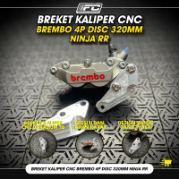 BREKET BRACKET KALIPER BREMBO 4P NINJA RR 320 MM ORIGINAL 2TC CNC BERKUALITAS