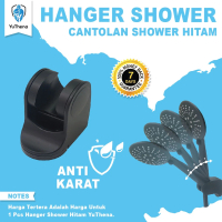 YuThena - Hanger Shower Dudukan Shower Cantolan Plastik Shower Hitam YuThena Black