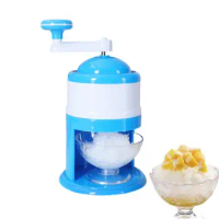 Manual Ice Crushers Portable Hand Crank Ice Shaver And Snow Cone Machine Crushed Ice Maker Ice Cream Maker For Snow Cones Frozen