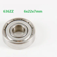 50pcs/100pcs 6x22x7mm 636ZZ 636-ZZ 636 ZZ Z 636Z 6*22*7mm Deep Groove Ball bearing Miniature Mini Ball Bearings