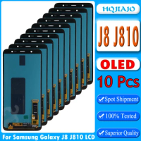 10pcs OLED LCD Screen For Samsung Galaxy J8 2018 J810F Touch Screen Digitizer LCD Display For Samsung J810 J810F/DS