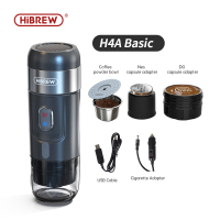 HiBREW เครื่องชงกาแฟแบบพกพาสำหรับรถยนต์ &amp; Home,เครื่องชงกาแฟ Expresso DC12V Fit Nexpresso Dolce Pod แคปซูลผงกาแฟ H4A
