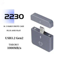 M.2 Nvme 2230 Ssd Enclosure Usb C Adapter 10gbps Usb3.2 Gen2 External Box For M2 2230 Nvme Sn740/sn530 520/pm991a/bg4/ T9u8