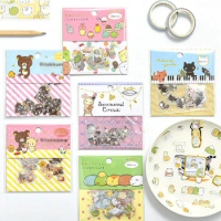 36 pack/lot Sumikko Gurashi Cat PVC Stickers Cute Bear Decorative Stationery Sticker Scrapbooking DIY Diary Album Stick Label