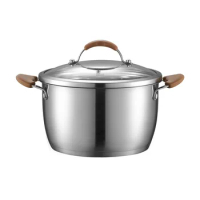 304 stainless steel soup pot Pasta Pots double handle multi-purpose cooker soup pot with steamer Pasta Pot milk pot 20cm 24cm
