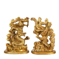 Copper dragons and phoenixes bring good luck to dragons and phoenixes