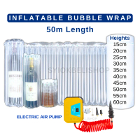 50m Inflatable Bubble Wrap 15cm-60cm Air Column Air Bubble Wrap Air Bubble Tube Stationery
