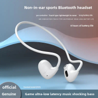 Fon Kepala Tanpa Wayar Bluetooth 5.3 Baharu Reka Bentuk Sukan Leher Dengan Dua Fon Dalam Hayat Bater