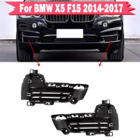 1 Pair Car Front Bumper Lower Grille Cover Mesh Grille Fog Light Grill for BMW X5 F15 35i 35ix 35dx 50ix 2014-2017 Accessories