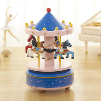 Teacher's Day Gift for Teacher Girlfriend Wife Carousel Music Box Sky City Cake Decoration