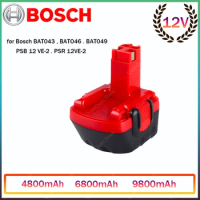 Bosch 12V Ni-CD PSR1200 Rechargeable Battery for Bosch 12V Drill GSR 12 VE-2,GSB 12 VE-2PSB 12 VE-2,BAT043 BAT045 BTA120