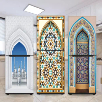 Self-adhesive refrigerator sticker Mohammedan refrigerator sticker Refurbished removable decorative sticker