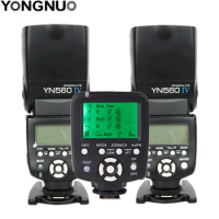 Yongnuo YN560 IV YN560IV YN560 Flash Speedlite Speedlight + YN560-TX II Trigger Controller for Canon Nikon DSLR Cameras