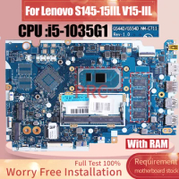 For Lenovo S145-15IIL V15-IIL Laptop Motherboard NM-C711 5B20S43830 i5-1035G1 Notebook Mainboard