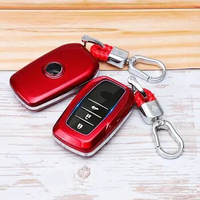 Smart Car Key Fob Case Cover Shell Holder Fit For Toyota RAV4 Camry CH-R Prius Carbon Fiber Accessories