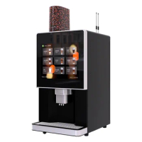 NEW 9-Kinds-of-Hot Flavors Commercial Coffee Bean To Cup Smart Type Fully Automatic Coffee Vending Machine With Grinder