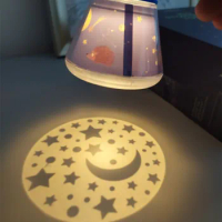 Star Moon Galaxy night lights for kids rooms projector flashlight story book torch Educational Light-up Toys Bedroom Decor