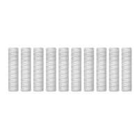 10 Pack Sediment Water Filter String Wound Sediment Filter Cartridge Polypropylene Material Universal Replacement Filter 20CC