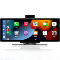 【JINPEI 錦沛】4K觸控10吋螢幕 CarPlay 電子後視鏡 行車紀錄器 WIFI 雙鏡頭 贈64G(JD-18B)