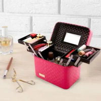 Box Make Up Kotak Kosmetik  Beauty Case Tas Kosmetik Make Up Case Koper Makeup Waterproof