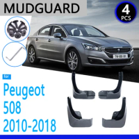 Mudguards fot for Peugeot 508 SW 508sw 2010~2018 2011 2015 2016 2017 Car Accessories Mudflap Fender Auto Replacement Parts