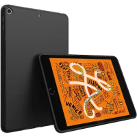 Shockproof Silicone Case For Apple iPad Mini 5 2019 5th Generation 7.9-inch Flexible Bumper Black TPU Funda Back Cover