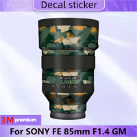 For SONY FE 85mm F1.4 GM Lens Sticker Protective Skin Decal Vinyl Wrap Film Anti-Scratch Protector Coat SEL85F14GM 1.4/85
