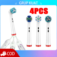 Refill Brush Head 4pcs Replacement Head Oral B Sikat Gigi Kartusis Ganti