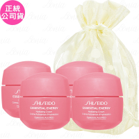 SHISEIDO 資生堂 激能量超導循環保濕霜(15ml)*4旅行袋組(公司貨)