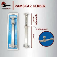Ramskar Lamskar Engsel Hak Angin Jendela SS Stainless Steel Muller Gerber MULLER