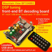 Bluetooth DSP Tuning Wireless Adapter USB DAC Audio Decoder Board BP048B2 MP3 WAV WMA For AMP