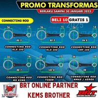 STANG PISTON BRT CONNECTING ROD KLX CRF TIGER NMAX AEROX JUPITER ( KHUSUS KRUKAS BRT ) TIGER