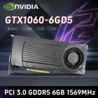 ASUS GTX1060-6GD5 graphics card NVIDIA GeForce GTX 1060 GDDR5 6GB 16nm GP106-400 1506/1708MHz 192bit PCI Express 3.0 16X USED