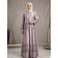 Gamis Brokat Corneli Tulang Kombinasi Moscrepe Dress Brokat Terbaru Gamis NIKITA taro