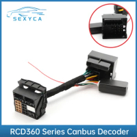 DS RCD360 Car ISO CANBUS Adapter Decoder Simulator Plug Play ISO Quadlock Adapter Cable For VW Golf 6 Jetta MK5 Passat Polo
