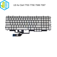 English US RGB Backlit keyboard for Dell G7 7587 7588 7700 7790 0730HH 05VV61 Gaming Laptop keyboards with colorful backlight
