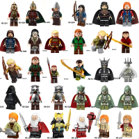 Chúa tể của những chiếc nhẫn Uruk-hai Orc Hobbit Elves Ringwraith Sauron Mô hình lắp ghép đồ chơi