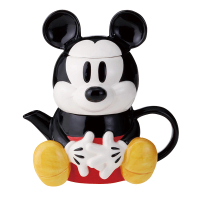 【sunart】迪士尼 米奇家族 米奇造型陶瓷茶具組 茶壺&amp;茶杯(餐具雜貨)