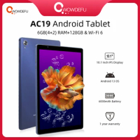 Cwowdefu Tablet 10 Inch Android 13 Octa Core 6GB(4+2 extend) RAM 128GB ROM 6000mAh 5G WiFi Dual Camera Type-C Tab PC 2023 Tablet