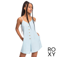 【ROXY】女款 女裝 細肩帶無袖連身短褲 連身褲 AFTERGLOW LIGHTS(藍色)