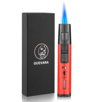 GUEVARA 2 Torch Lighter Butane Lighters Refillable Fluid Protable Windproof Lighter for BBQ Fireworks for Cooking