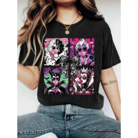เสื้อยืด 1 ตัว ผ้าฝ้าย 100% [ลิขสิทธิ์แท้] เสื้อยืด Lady Villain - เสื้อยืดอย่างเป็นทางการของ Malfin
