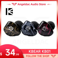 KBEAR KB01 Headphones 10MM Beryllium Diaphragm Dynamic Drivers Earphone Noise Cancelling Earbuds Sport In-ear Headset Monitor KZ