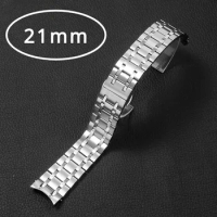 Watches Accessories 21mm for Tissot Durrell Le Locle or Couturier Series T099 T099407A T099207A Strap Butterfly Buckle