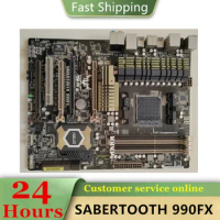 SABERTOOTH 990FX motherboard Used original Socket AM3+ AM3 DDR3 32GB USB2.0 USB3.0 SATA3 Desktop Mainboard
