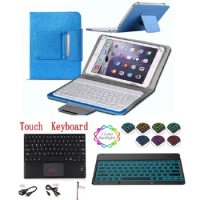 Light Backlit Bluetooth Keyboard tablet Cover For Samsung Galaxy Tab A 10.1 2016 T585 T580 SM-T580 Universal 10.1 inch case